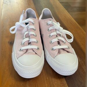 Custom Light Pink Converse Low Top Sneakers – Women’s 5.5